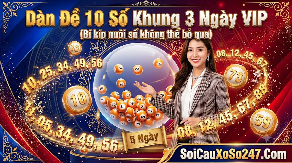 Dàn Đề 10 Số Khung 3 Ngày VIP Dàn Đề 10 Số Khung 3 Ngày VIP