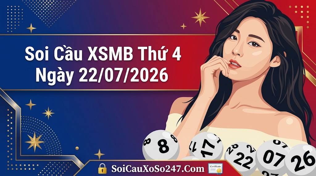Soi Cầu XSMB Thứ 4 Ngày 22/07/2026 Soi Cầu XSMB Thứ 4 Ngày 22/07/2026